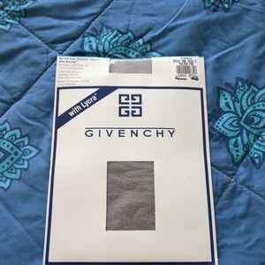 💕 Vtg 80s Givenchy SILVER FOX SHIMMERY Body Gleamers Nylon Pantyhose Sheer Sz C